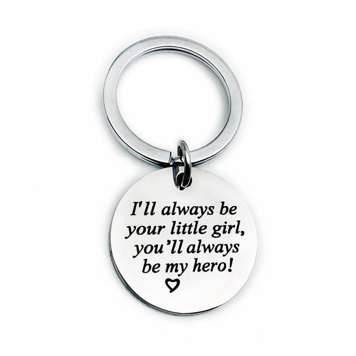 GeckoCustom Drive Safe，I Need You Here With Me Metal Keychain Love You Keychain Men and Women Romantic Keychain Gift Birthday Father's Day KC126