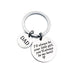 GeckoCustom Drive Safe，I Need You Here With Me Metal Keychain Love You Keychain Men and Women Romantic Keychain Gift Birthday Father's Day KC126 Dad