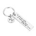 GeckoCustom Drive Safe Keychain Lettering Love You Men Women Boyfriend Husband Key Chain Birthday Father's Day Gifts Keyring Accessories silver