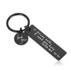 GeckoCustom Drive Safe Keychain Lettering Love You Men Women Boyfriend Husband Key Chain Birthday Father's Day Gifts Keyring Accessories black
