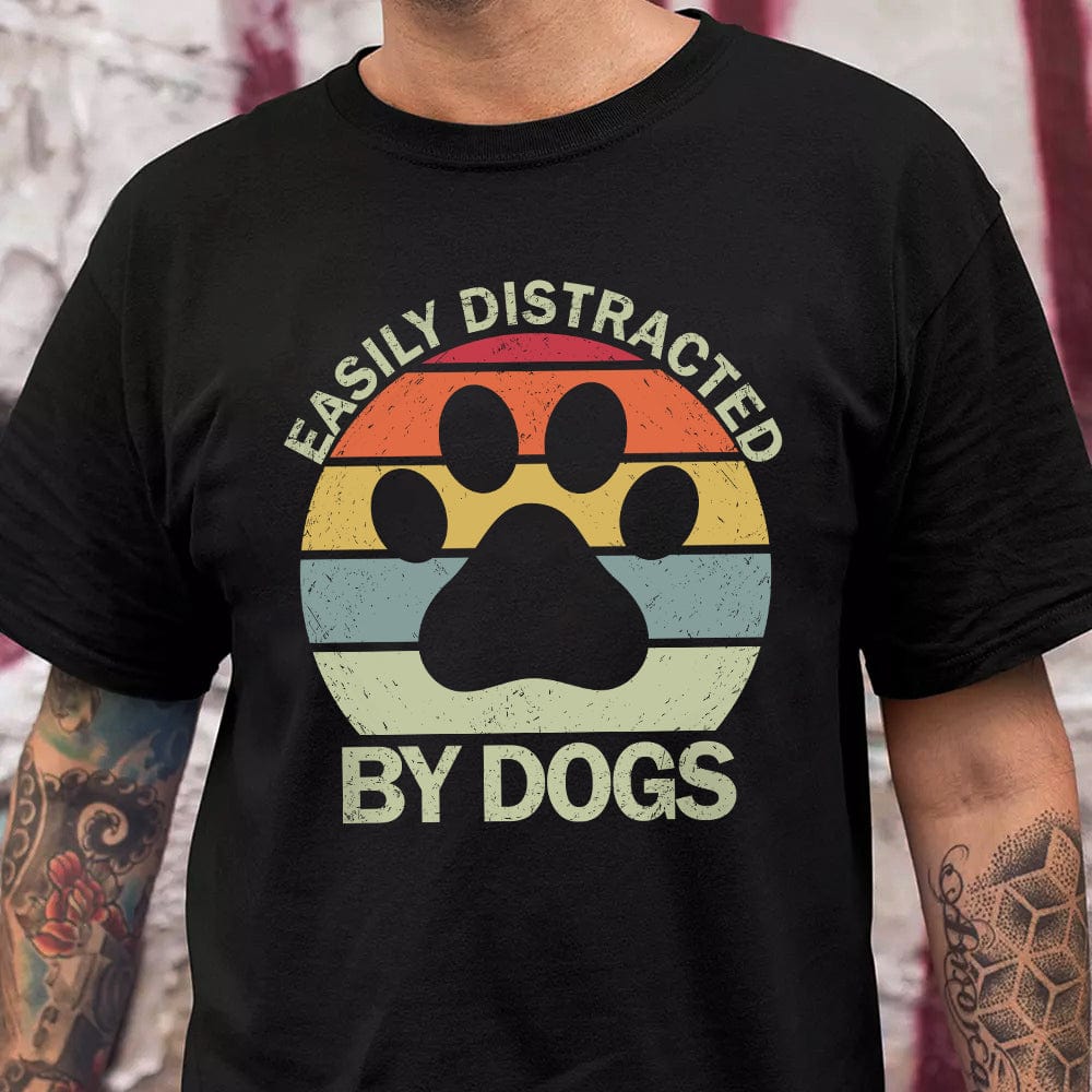 GeckoCustom Easily Distracted By Dog Pet Shirt Personalized Gift TH10 891055