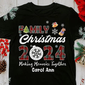 GeckoCustom Family Christmas 2024 Making Memories Personalized Christmas Shirt HA75 891378