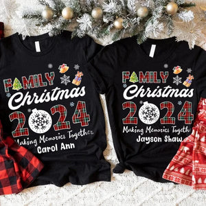 GeckoCustom Family Christmas 2024 Making Memories Personalized Christmas Shirt HA75 891378