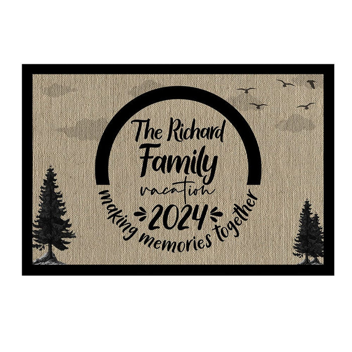 GeckoCustom Family Vacation 2024 Personalized Gift Doormat TA29 889498