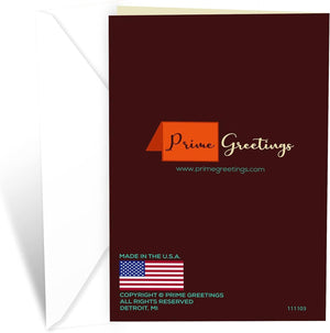 GeckoCustom Father'S Day Card for Son, Made in America, Eco-Friendly, Thick Card Stock with Premium Envelope 5In X 7.75In, Packaged in Protective Mailer