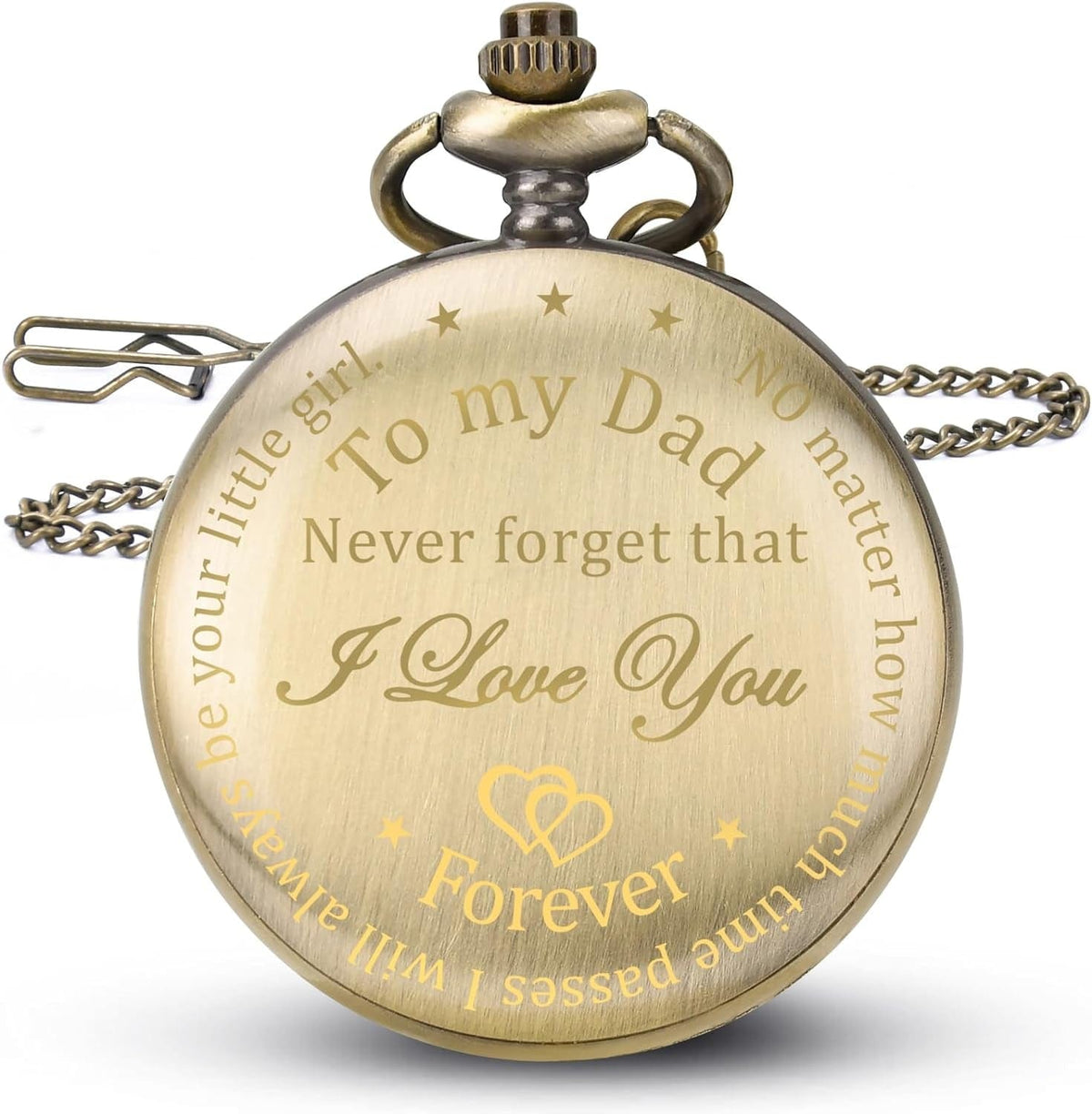 dad gear Personalized Father's Day Gifts,Fathers Day Dad Gifts from Daughter Son, Birthday Gifts for Dad Grandpa Husband Step Dad Personalized Pocket Watch