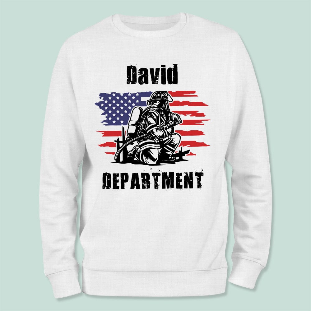 GeckoCustom Fire Fighter Department Bright Dad Shirt Personalized Gift N304 889666