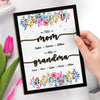 GeckoCustom First Mom Now Great Grandma Family 2-Layered Wooden Plaque With Stand Personalized Gift TA29 890320