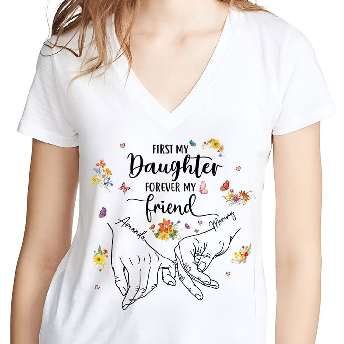 GeckoCustom First My Mother Forever My Friend Bright Shirt Personalized Gift T286 890428