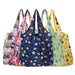 GeckoCustom Foldable Shopping Bag Reusable Travel Grocery Bag Eco-Friendly Cartoon Cat Dog Cactus Lemon Printing Tote Bag