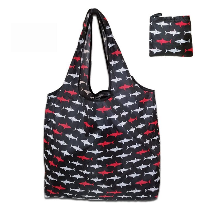 4-Pack Foldable Reusable Grocery Tote Bags - Colorful Nano Oxford Bags With Handles (Holds 22kg)