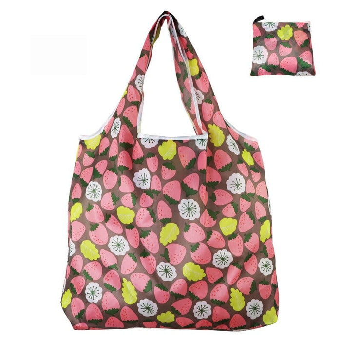GeckoCustom Foldable Shopping Bag Reusable Travel Grocery Bag Eco-Friendly Cartoon Cat Dog Cactus Lemon Printing Tote Bag 12