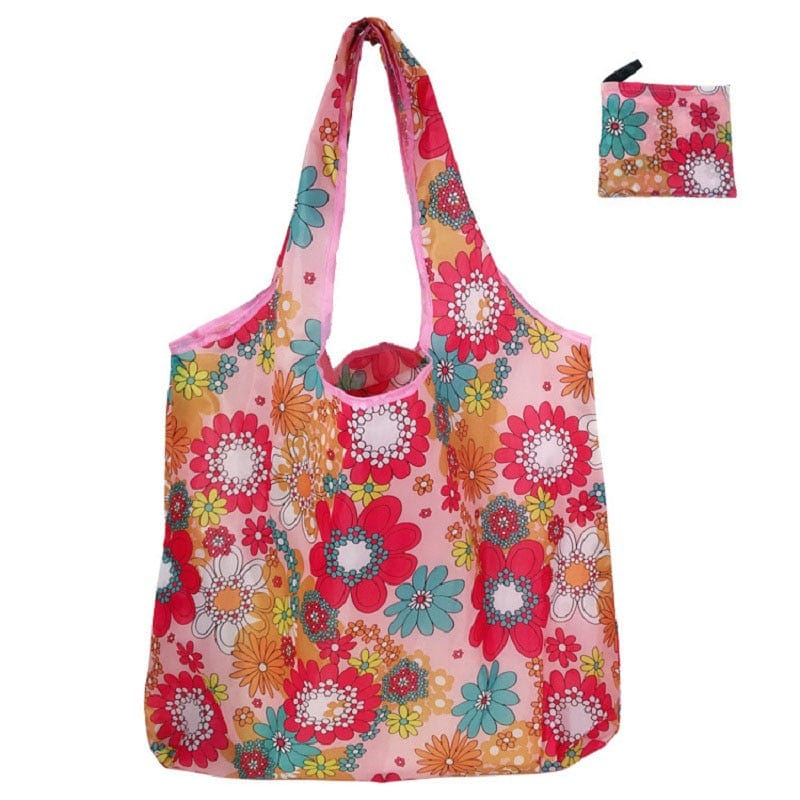 eco tote travel shopping bag Foldable Shopping Bag Reusable Travel Grocery Bag Eco-Friendly Cartoon Cat Dog Printing Tote Bag