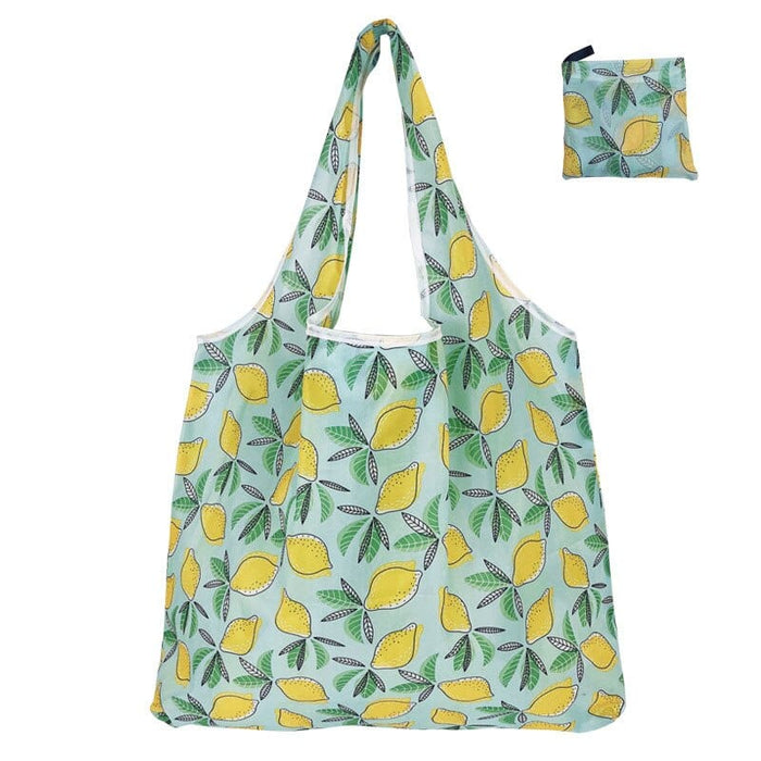 GeckoCustom Foldable Shopping Bag Reusable Travel Grocery Bag Eco-Friendly Cartoon Cat Dog Cactus Lemon Printing Tote Bag 11