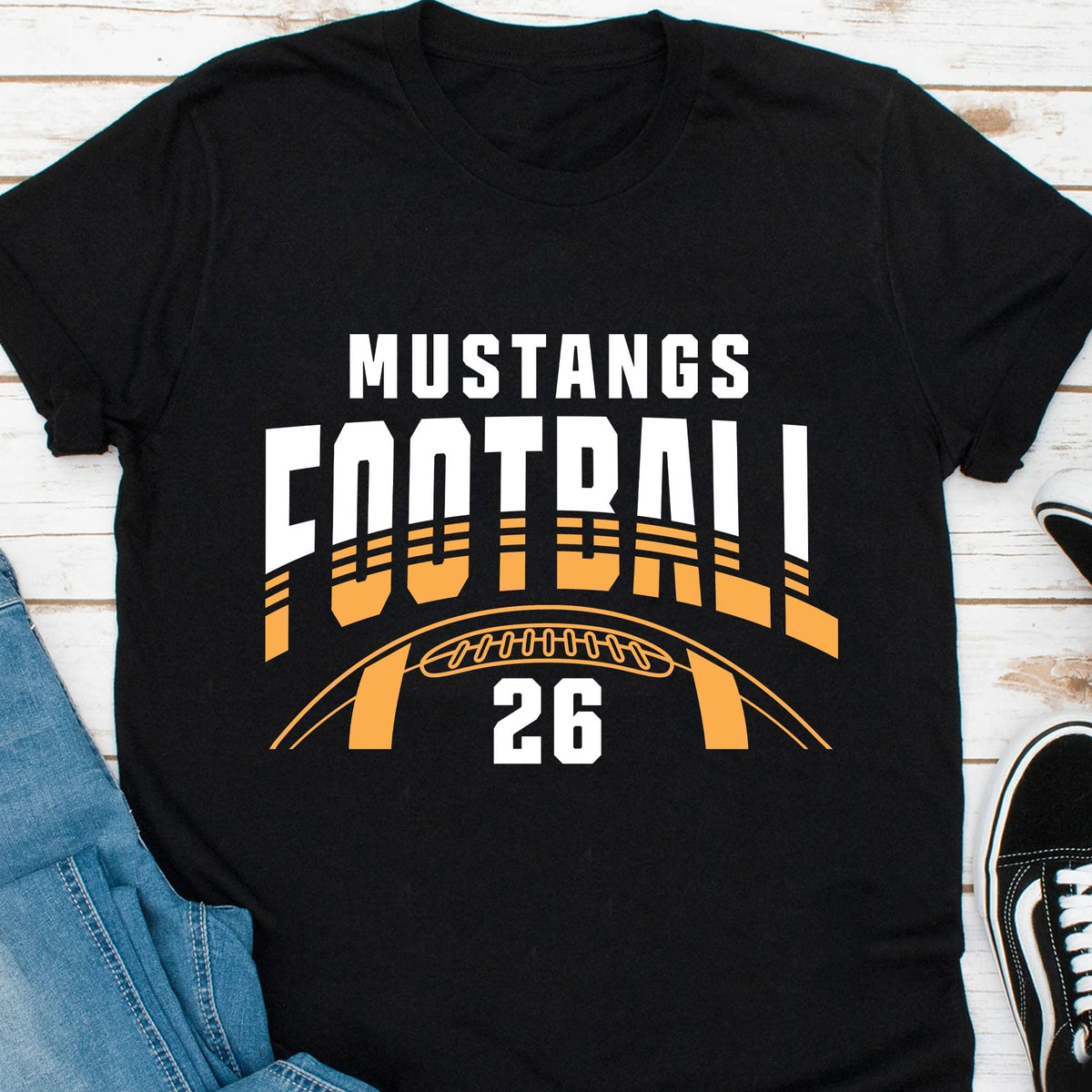 GeckoCustom Football Team Personalized Custom Football Shirt C486 Basic Tee / Black / S