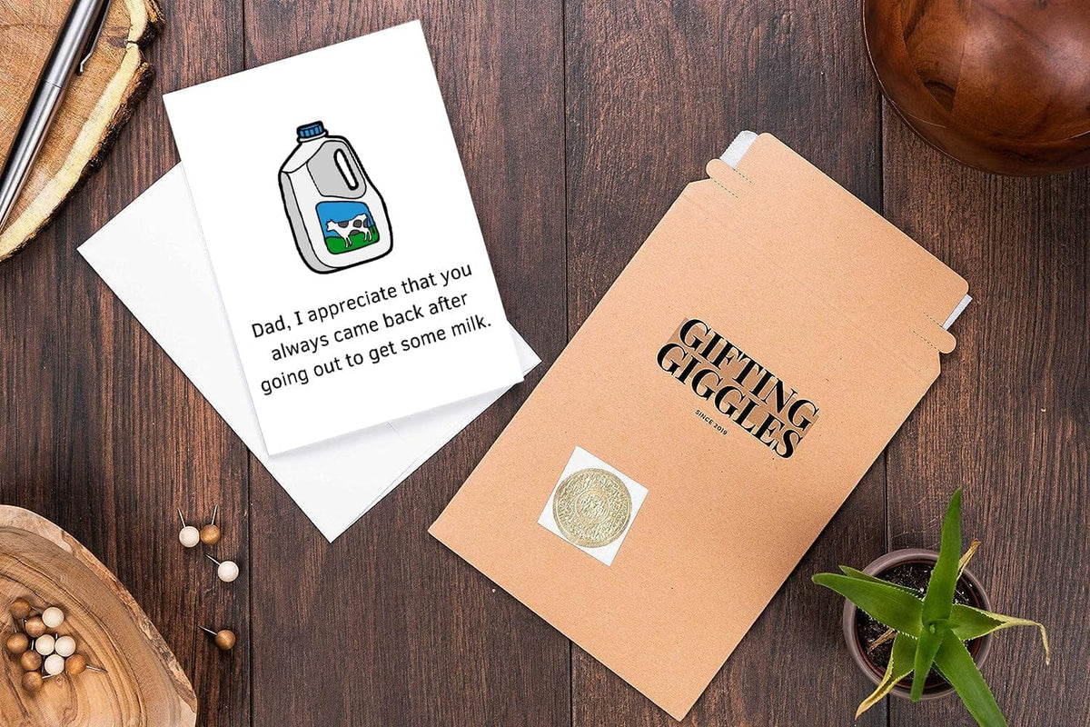 GeckoCustom Funny Card for Dad | Happy Birthday, Father’S Day | from Daughter, Son, All of Us | Bday Gift for Father, Step Dad, Daddy | 40Th 50Th 60Th 70Th 80Th