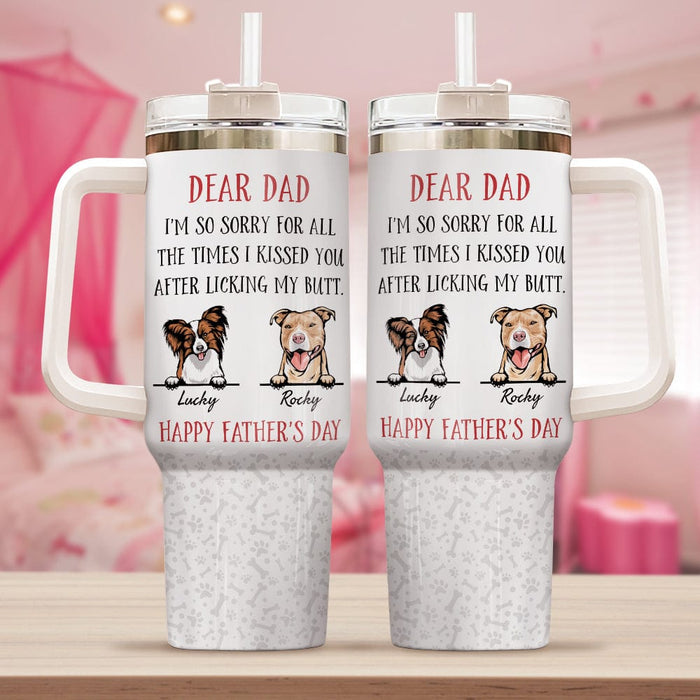 GeckoCustom Funny Dear Dad Mom For Father's Mother's Day Tumbler Iron Ring 40oz Personalized Gift TA29 890330