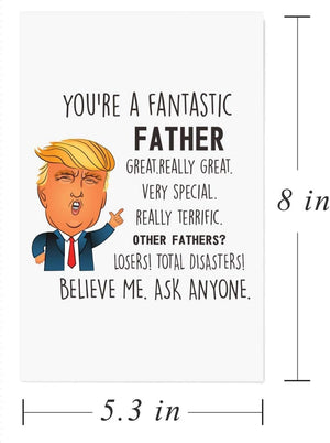 GeckoCustom Funny Father'S Day Card,Trump Father,Dad Birthday,Humorous Greeting Cards