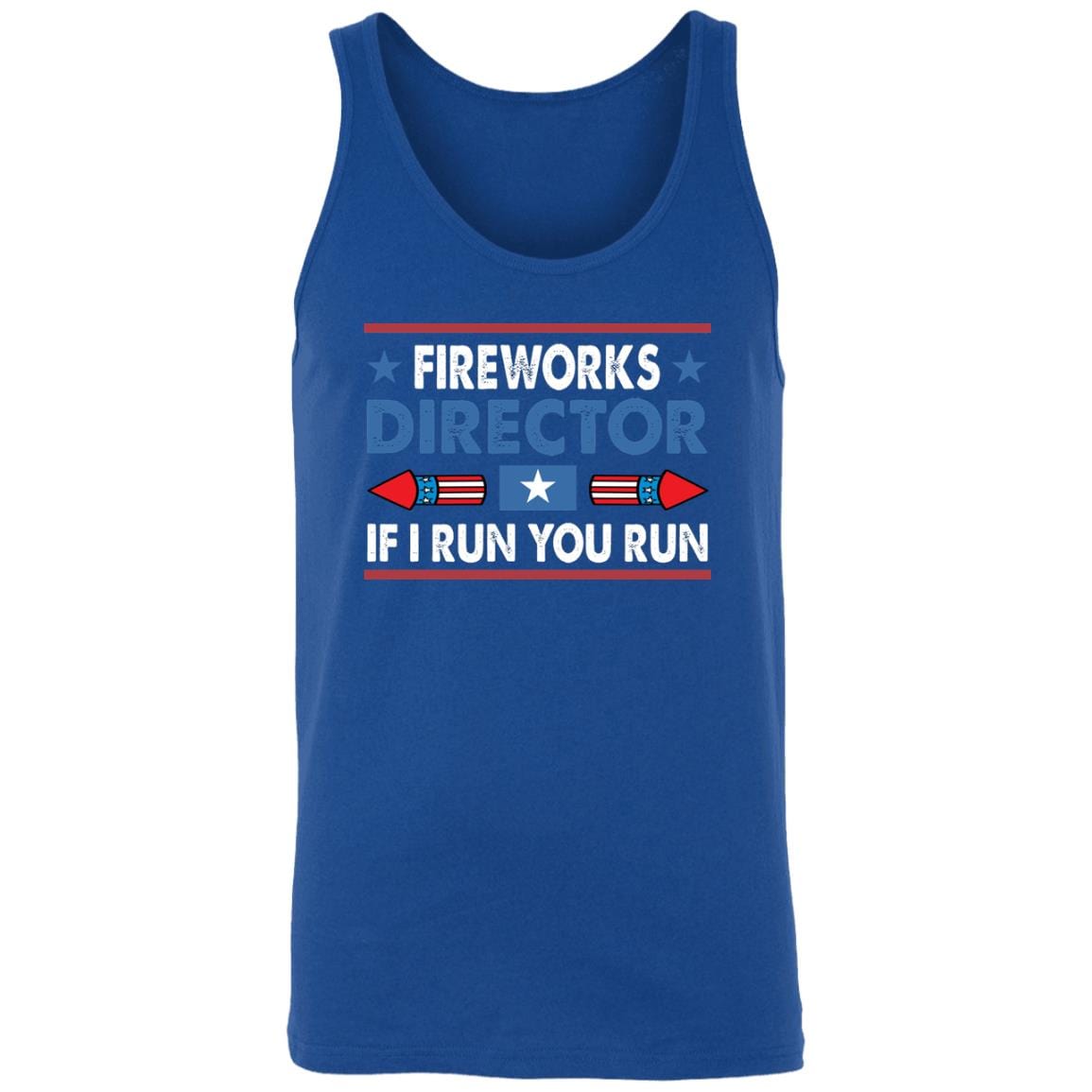 GeckoCustom G500 5.3 oz. T-Shirt Unisex Tank Top / True Royal / X-Small