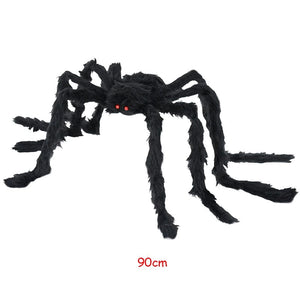 GeckoCustom Giant Spider Web Scary Props Horror Halloween Party Decorations 1pc 90cm spider