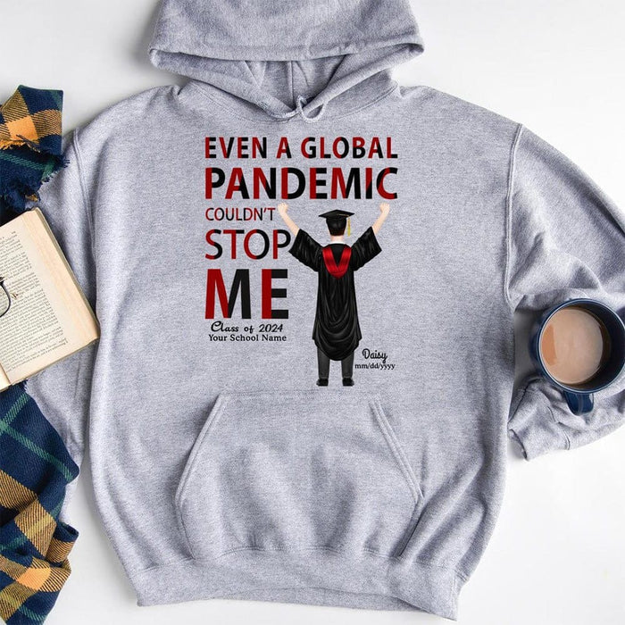 GeckoCustom Global Pandemic Graduation T-shirt And Hoodie, Boy And Girl Version, Senior Gift HN590