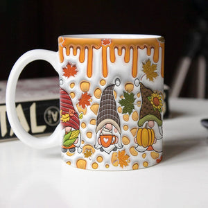 GeckoCustom Gnome Fall Halloween Gift Thanksgiving Gift Mug HO82 891342