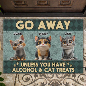 GeckoCustom Go Away Unless You Have Cat Treats Personalized Doormat Funny Gift For Cat Lovers CH07 895252
