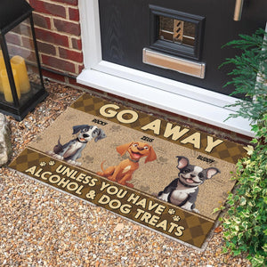 GeckoCustom Go Away Unless You Have Dog Treats Personalized Doormat Funny Gift For Dog Lovers CH07 895254