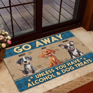 GeckoCustom Go Away Unless You Have Dog Treats Personalized Doormat Funny Gift For Dog Lovers CH07 895254