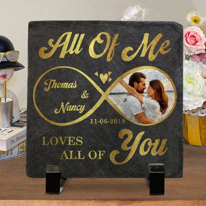 GeckoCustom God Knew My Heart Needed You Custom Couple Photo Stone With Stand Valentines Day Gift HO82 895094 5.9"x5.9"x0.4"