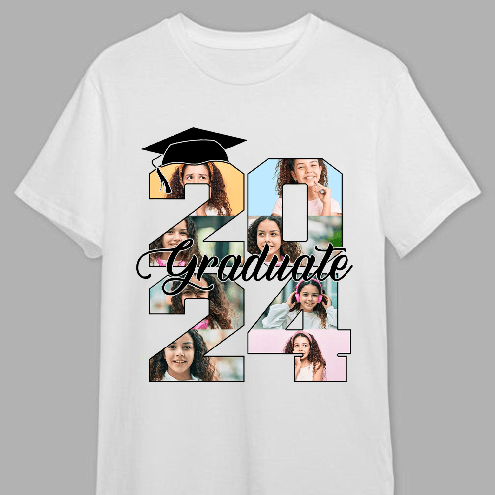 Graduate 2024 Upload Photo Shirt, Graduation 2024 Gift, T368 890387