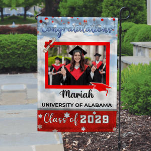 GeckoCustom Graduation Flag To Graduation Class Of 2025 HA75 891888 12"x18"