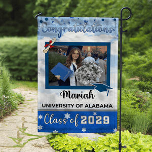 GeckoCustom Graduation Flag To Graduation Class Of 2025 HA75 891888 12"x18"