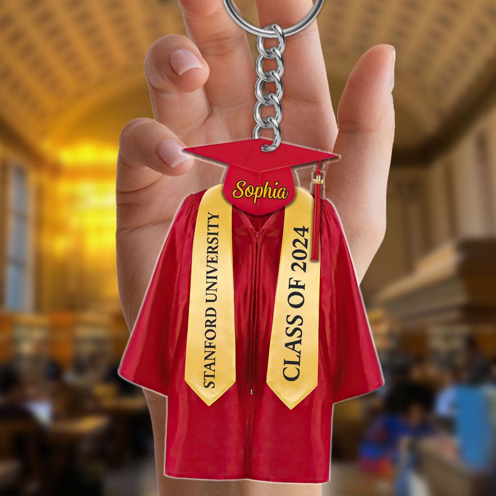 Personalized Keychain For Graduation Gift - GeckoCustom