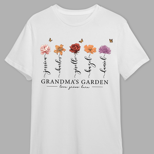 GeckoCustom Grandma's Garden Love Grows Mother's Day Shirt Personalized Gift T286 890312 Premium Tee (Favorite) / P Light Blue / S