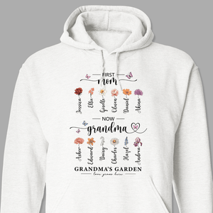 GeckoCustom Grandma's Garden Mother's Day Shirt Personalized Gift T368 890310 Pullover Hoodie / Sport Grey Colour / S