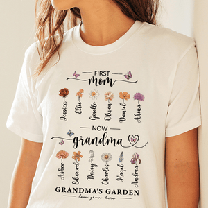 GeckoCustom Grandma's Garden Mother's Day Shirt Personalized Gift T368 890310