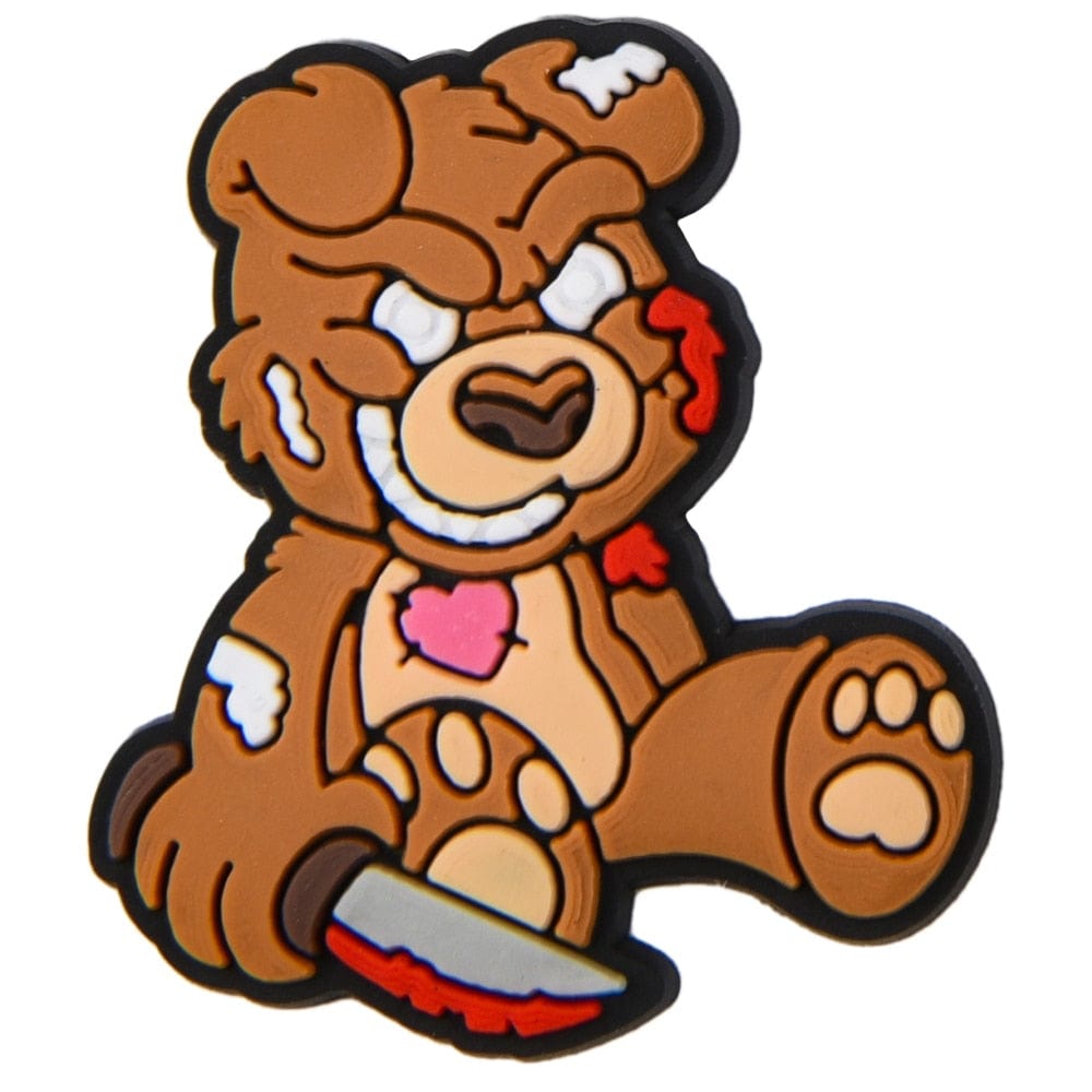 GeckoCustom halloween Croc Accessories Charms Clown Witch Cartoon Animals Shoe Decoration For Kids Adults Gift p9567