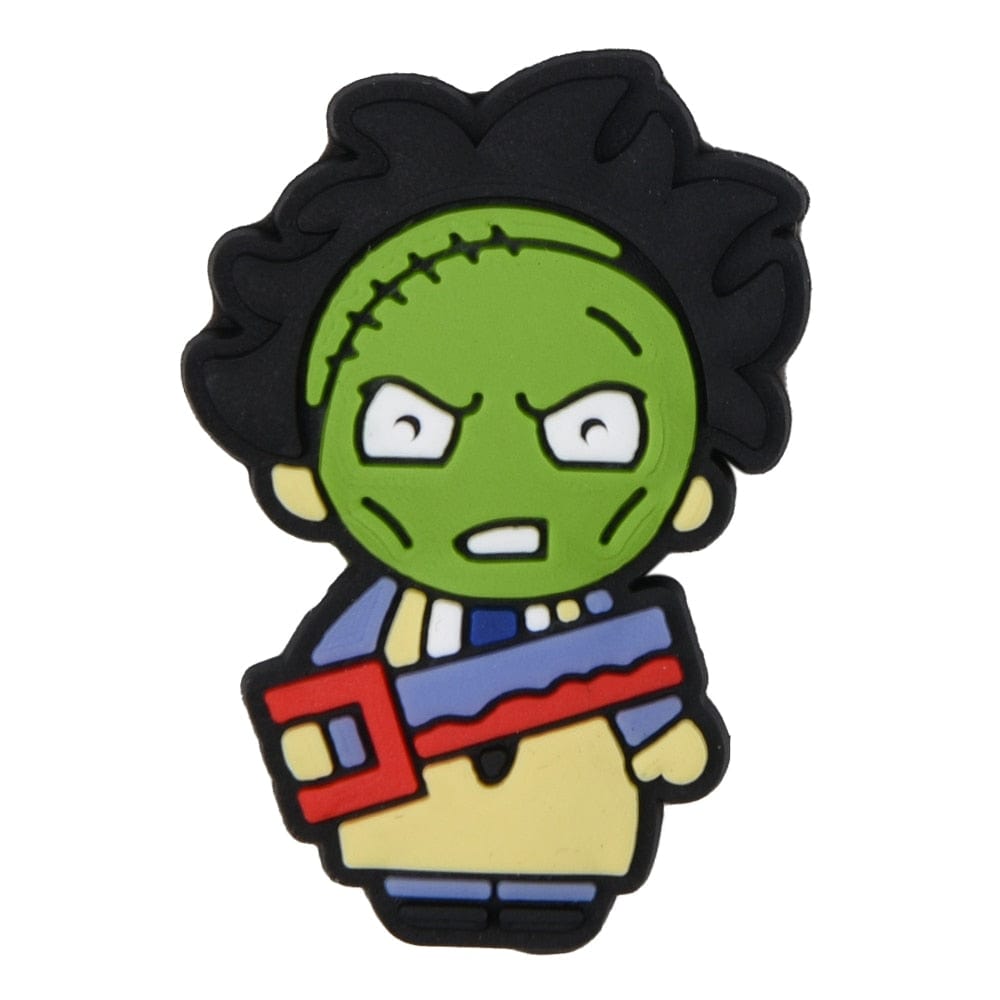 GeckoCustom halloween Croc Accessories Charms Clown Witch Cartoon Animals Shoe Decoration For Kids Adults Gift p9554-3