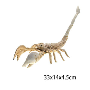 GeckoCustom Halloween Horror Bats Skeleton Mouse Scorpion Lizard Bone Creepy Halloween Party Decoration Scorpion / as picture