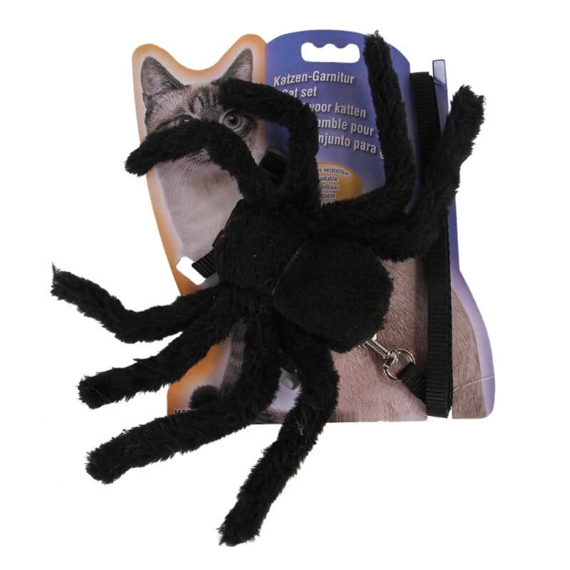 GeckoCustom Halloween Pet Spider Clothes Simulation Black Spider Puppy Cosplay Costume For Dogs Cats Party dress Cosplay Funny Outfit