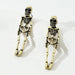 GeckoCustom Halloween Skull Skeleton Drop Earrings