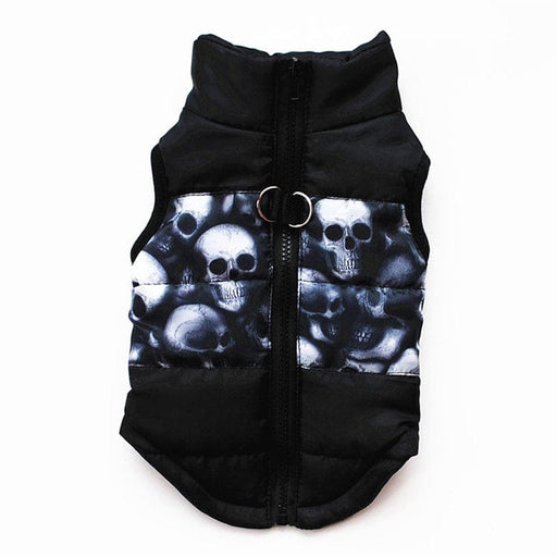 GeckoCustom Halloween Warm Dog Clothes For Small Dg Black 1 / XS