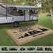GeckoCustom Happy Campers Camping Patio Mat Persoanlized Gift NA29 888480 2.5'x4.6' (30x55 inch)