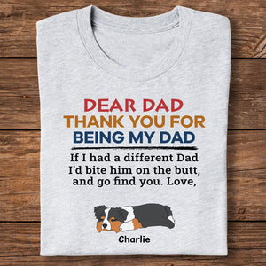 GeckoCustom Happy Father's Day Bite The Butt Bright Shirt Personalized Gift HO82 890710
