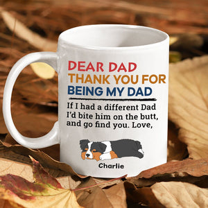 GeckoCustom Happy Father's Day Bite The Butt Mug Personalized Gift HO82 890708