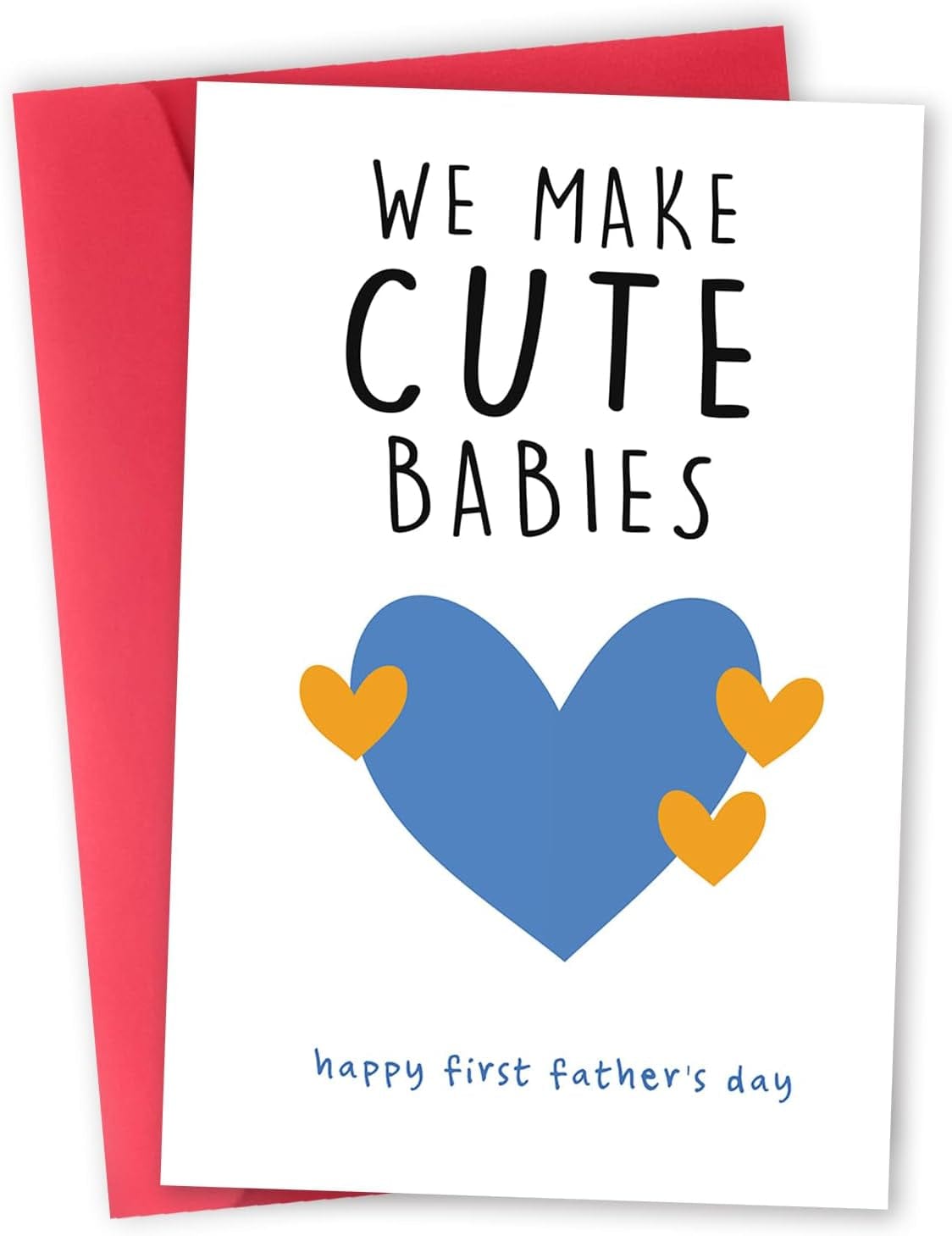 GeckoCustom Happy Father'S Day Card for Dog Dad, Funny Dog Dad Gifts for Men Him, Best Dog Dad Card, Gifts from Dog, Lovely Dog Dad Father'S Day Card from Son Daughter Cute Babies