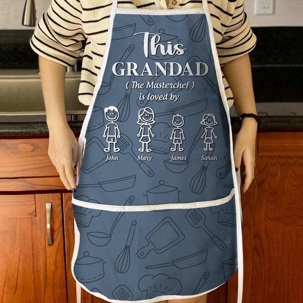 GeckoCustom Happy Father's Day This Daddy The Master Chef Is Loved By Cotton Apron HO82 890498