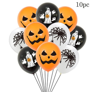 GeckoCustom Happy Halloween Ghost Festival Party Decorations 10pcs Balloons