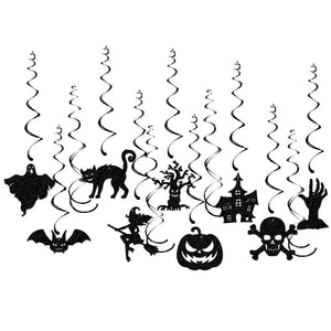 GeckoCustom Happy Halloween Ghost Festival Party Decorations Paper Banner